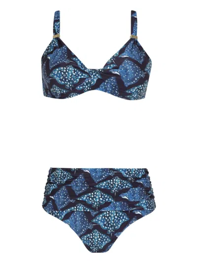 Lygia & Nanny Mariane Bikini Set In Blue