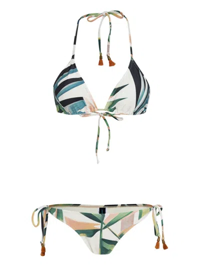 Lygia & Nanny Maya Printed Bikini Set In White