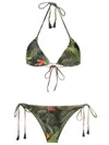 Lygia & Nanny Maya Tassel-embelishment Bikini In Green