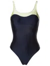 Lygia & Nanny Oceanic Two-tone Swimsuit In Blue