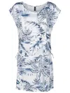 Lygia & Nanny Palm-tree Print Beach Dress In Blue