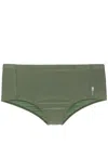 Lygia & Nanny Parati Logo-print Swim Trunks In Green