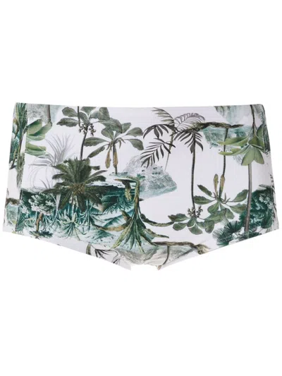 Lygia & Nanny Parati Printed Trunks In White