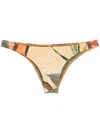 Lygia & Nanny Poipu Leaf-print Pants In Gelb