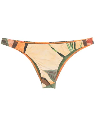 Lygia & Nanny Poipu Leaf-print Pants In Gelb