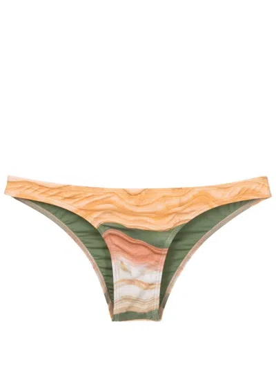 Lygia & Nanny Poipu Low-rise Bikini Bottom In Orange