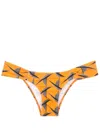 Lygia & Nanny Ritz Low-rise Bikini Bottom In Orange