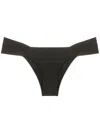 Lygia & Nanny Ritz Ruched Bikini Bottoms In Black