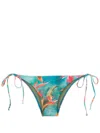 Lygia & Nanny Thai All-over Print Bikini Bottoms In Blue