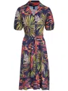 Lygia & Nanny Themis Midi Dress In Blue