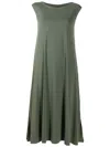 Lygia & Nanny Tie Shift Midi Dress In Grün
