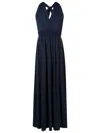 Lygia & Nanny Venus Crossover-strap Dress In Blue