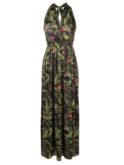 Lygia & Nanny Venus Floral-print Dress In Grey