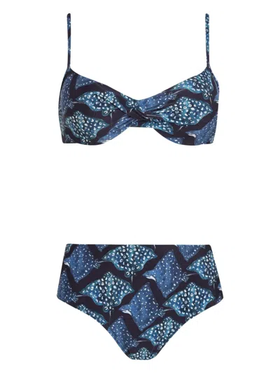 Lygia & Nanny Veronica Bikini Set In Blue