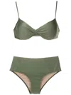 Lygia & Nanny Veronica Twisted Bikini Set In Grün