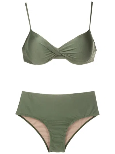 Lygia & Nanny Veronica Twisted Bikini Set In Grün