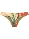 Lygia & Nanny Waikiki Leaf-print Pants In Gelb