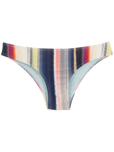 Lygia & Nanny Waikiki Stripe-print Bikini Bottoms In Multicolour