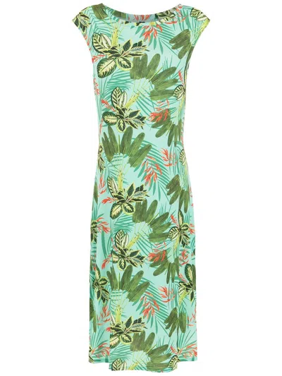 Lygia & Nanny Zababa Tropical Print Dress In Green