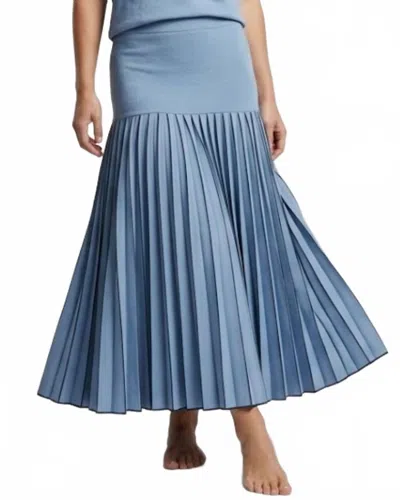 Lyla Grace Grace Pleated Skirt In Blue