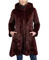 Lyla Grant Faux Fur Mink Reversible Parka Coat