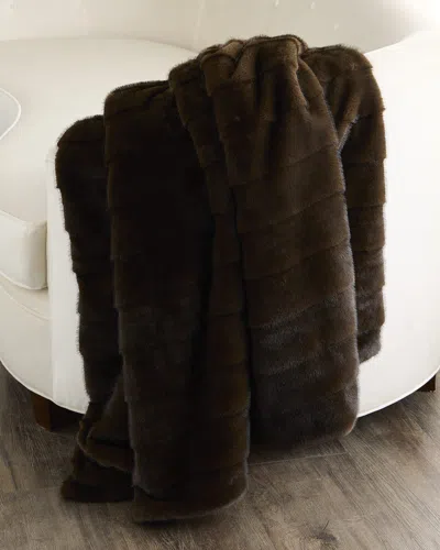 Lyla Grant Faux Mink Throw, 60" X 72"