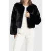 Lyla Grant Fur-free Fox (faux Fur) Bolero In Black