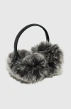 Lyla Grant Fur-free Fox (faux Fur) Earmuffs In Black