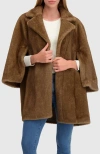 Lyla Grant Fur-free Mink (faux Fur) Jacket In Pink
