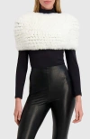 Lyla Grant Fur-free Rex Rabbit (faux Fur) Knit Cowl In White