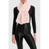 Lyla Grant Fur-free Rex Rabbit (faux Fur) Knit Pull-through Scarf In Pink
