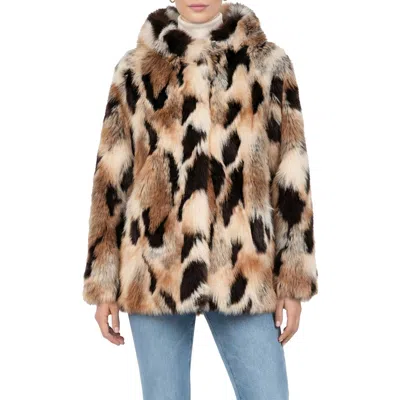 Lyla Grant Fur-free Gold Fox (faux Fur) Jacket, Hood