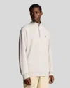 Lyle-and-scott-1874 Female Lyle And Scott 1874 Ml2022v Loopback Quarter Zip Sweat W870 Covenant In Sand