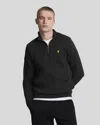 Lyle-and-scott-1874 Female Lyle And Scott 1874 Ml2022v Loopback Quarter Zip Sweat Z865 Jet Black In Black