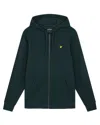 Lyle-and-scott-1874 Female Lyle And Scott 1874 Ml420vog Zip Throught W486 Dark Green In Green