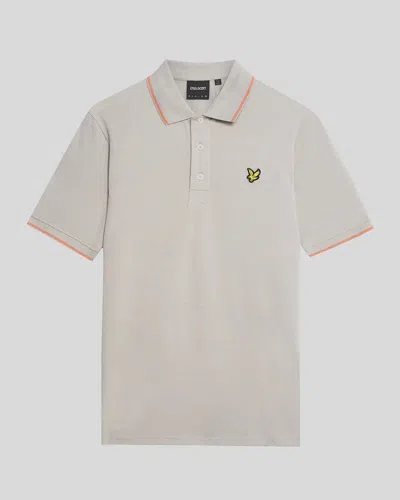 Lyle-and-scott-1874 Polo Man Lyle And Scott 1874 Sp1524vog Tipped Polo X734 Grey In Gray