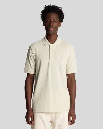 Lyle-and-scott-1874 Polo Man Lyle And Scott 1874 Sp2255ton Superfine X830 Celadon Tint In Yellow
