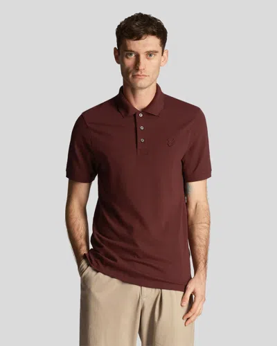 Lyle-and-scott-1874 Polo Man Lyle And Scott 1874 Sp400ton Polo Shirt Z562 ♪ In Red