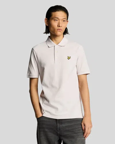Lyle-and-scott-1874 Polo Man Lyle And Scott 1874 Sp400vog Polo X599 Mist Lilac In Sand