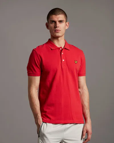 Lyle-and-scott-1874 Polo Man Lyle And Scott 1874 Sp400vog Polo Z799 Galaxy In Red