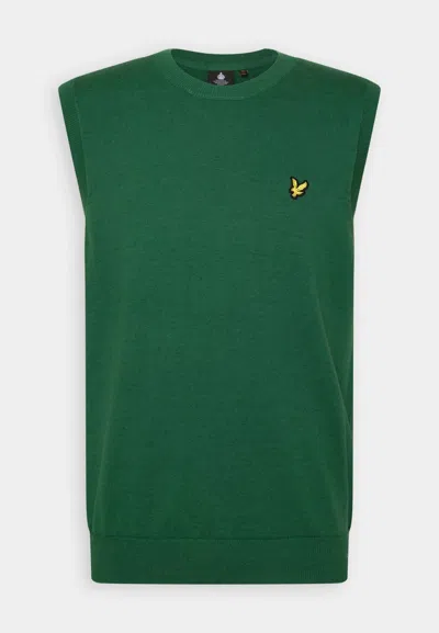 Lyle-and-scott-1874 Shirts Man Lyle And Scott 1874 Kn1819v Crew Neckline W510 English Green