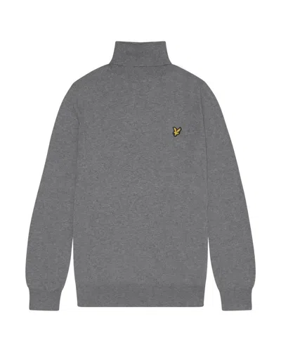 Lyle-and-scott-1874 Shirts Man Lyle And Scott 1874 Kn2103v Cotton Merino T28 Mid Grey Marl In Gray