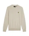 Lyle-and-scott-1874 Shirts Man Lyle And Scott 1874 Kn2110v Merino Crew W870 Covenant In Sand