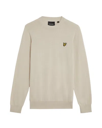 Lyle-and-scott-1874 Shirts Man Lyle And Scott 1874 Kn2110v Merino Crew W870 Covenant In Sand