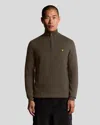 Lyle-and-scott-1874 Shirts Man Lyle And Scott 1874 Kn2112vc Ctttn Merino Qrtr Zip Jump X863 Express In Brown