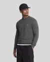 Lyle-and-scott-1874 Shirts Man Lyle And Scott 1874 Kn2114v Lambswool Blend 398 Charcoal Marl In Gray