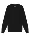 Lyle-and-scott-1874 Shirts Man Lyle And Scott 1874 Kn2121vc Tonal Crew Z86. Black In Black