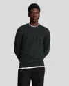 Lyle-and-scott-1874 Shirts Man Lyle And Scott 1874 Kn2124v Tonal Lambswool Crew Z865 Jet Black In Black