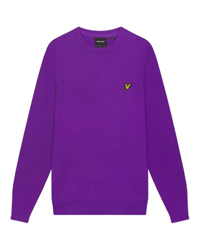 Lyle-and-scott-1874 Shirts Man Lyle And Scott 1874 Kn821v Crew Neck X515 Card Purple