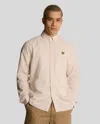 Lyle-and-scott-1874 Shirts Man Lyle And Scott 1874 Lw2207v Linen Blend Oxford X588 Moon In Sand